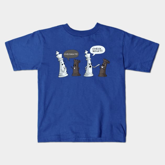 Checkmate Chess Lover Kids T-Shirt by Design Seventytwo